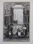 871981 Afbeelding van een muurschildering op een paneel aan de zijgevel van café Dikke Dries (Waterstraat 32) in Wijk C ...